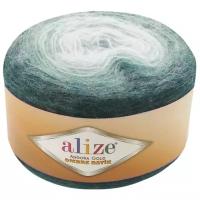 Пряжа Alize Angora Gold Ombre Batik, 20 % шерсть, 80 % акрил, 150 г, 825 м, 1 шт., 7230 зеленый 825 м