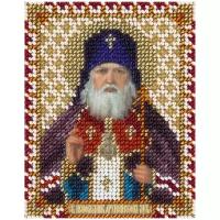 PANNA Набор для вышивания бисером Икона Святителя Луки Войно-Ясенецкого Архиепископа Крымского (CM-1925), разноцветный, 11 х 8.5 см