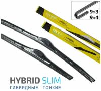 Щётки стеклоочистителя для ГАЗ 52 грузовик 1964-1993, дворники MTF Light HYBRID SLIM гибридные комплект - водительский 350 мм, пассажирский 350 мм