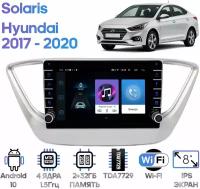 Штатная магнитола Wide Media Hyundai Solaris 2017 - 2020 [Android 10, WiFi, 2/32GB, 4 ядра]