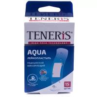 TENERIS Aqua лейкопластырь водонепроницаемый медицинский фиксирующий на полимерной основе, 15 шт