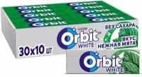 Жевательная резинка Orbit White Нежная мята без сахара, 13,6 г, 30 шт. в уп