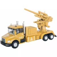 Машинка Autogrand Military Gun Truck с орудием (34128) 1:48, 15 см, бежевый