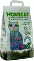 Древесный наполнитель HOMECAT мелкие гранулы 3 кг/ 9 л