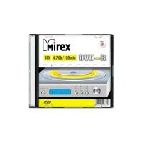 Компакт-диск Mirex DVD-R, 4,7 гб, 16x, Slim box, 1 шт (UL130003A1S)
