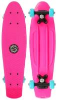 Скейтборд 56 x 15 см, колеса PVC 50 мм, пластиковая рама, цвет розовый