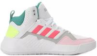 Кроссовки высокие ADIDAS PLAY9TIS 2.0, женские, цвет: белый, размер: 5(UK)