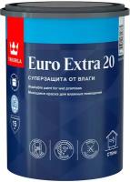 Краска Tikkurila Euro Extra-20 (Евро-20) 0,9л белый (база А)