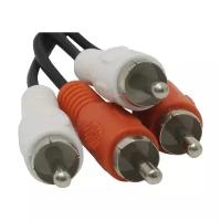 Кабель соединительный TELECOM 2xRCA (M) - 2xRCA (M) черный 3m, (TAV7158-3M)