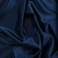 Ткань плательная атлас (т. синий) 95 полиэстер, 5 эластан италия 100 cm*149 cm