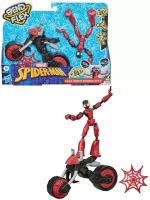 Игрушка Hasbro Spider-man Бенди Человек Паук на мотоцикле