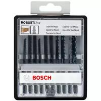 Набор пилок для лобзика BOSCH Robust Line Wood Expert 10 шт