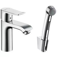 Смеситель для раковины с гигиенической лейкой (д.к РО) Hansgrohe Metris 31285000