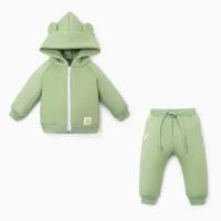 Комплект одежды Крошка Я, размер 62-68, зеленый