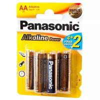 Батарейки алкалиновые Panasonic Alkaline Power AA LR6 6шт