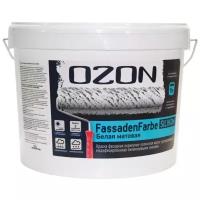 Краска акриловая OZON FASSADENFARBE SILIKON матовая белый 14 кг