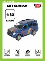 Внедорожник ТЕХНОПАРК Mitsubishi Pajero Спорт SB-17-61-MP-S-WB 1:32, 12 см, синий