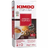 Кофе молотый Kimbo Espresso Napoli вакуумная упаковка, 250 г, вакуумная упаковка