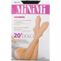 Капроновые гольфы Dolce 20 den 2 пары MiNiMi, 0 (one size), nero