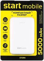 Мобильный аккумулятор Старт PPB STORK P05PC-W 5000mAh 2.1A 2xUSB белый (17510)