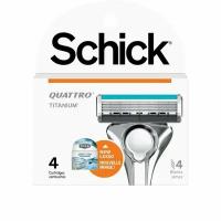 SCHICK QUATTRO Titanium, Сменные кассеты 4 шт