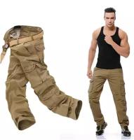 9Мужские брюки прямые демисезонные с карманами