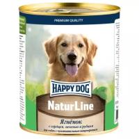 Корм для собак Happy Dog NaturLine, при чувствительном пищеварении, ягненок с сердцем, печенью и рубцом 970 г
