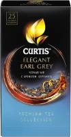 Чай черный Curtis Elegant Earl Grey в пакетиках, бергамот, цитрус, 150 г, 25 пак