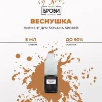 Брови PMU Пигмент для татуажа бровей Веснушка, 5 мл, от Анны Куцеволовой