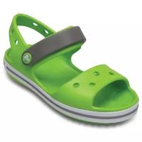 Сандалии Kids green/smoke CROCS, Размер j1 (32/33), Цвет зеленый