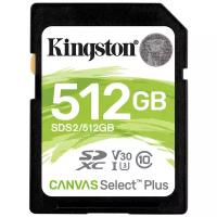 Карта памяти Kingston Canvas Select Plus SDXC 512GB UHS-I U3 V30 R100/W85MB/s (SDS2/512GB)