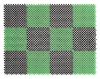 Коврик Vortex Травка, 42 x 56 см, черно-зеленый