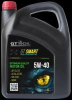 Масло мотор. полусинт. gt smart sae 5w-40 api sl/cf, 4 л gt oil 8809059408858