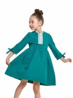 Платье Mini Maxi, размер 104, синий, зеленый