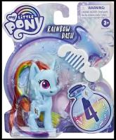 Фигурка My Little Pony Rainbow Dash с расческой E9762, 7.6 см