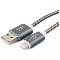 Кабель Cablexpert USB - Lightning (CC-G-APUSB02Gy-1M), 1 м, серый