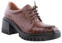 Ботинки дерби Milana, размер 38, коричневый