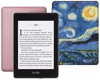 Электронная книга Amazon Kindle PaperWhite 2018 8Gb Plum Ad-Supported с обложкой ReaderONE