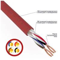 Кабель для пожарной сигнализации кпсввнг(А)-LS 2x2x0,75 мм², бухта 200 м REXANT