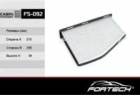 Фильтр салонный Fortech FS-092 AUDI/SEAT/SKODA/VOLKSWAGEN A3, Q3, TT, Octavia II, Superb II, Yeti, Caddy, Golf V/VI, Jetta III/IV, Passat, Tiguan I, Scirocco. OEM: 1K0819644, 1K0819644A, 1K0819644B, MANN CU 2939