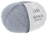 Пряжа Alpaca Superlight Lang Yarns( Альпака Суперлайт), цвет 0033-серо-голубой, 25гр/199 м, 54% альпака, 22% шерсть, 24% полиамид, 1 моток