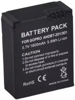 Аккумулятор батарея AHDBT-201/301 для экшн камеры GoPro Hero 3/3+ 1600 mAh
