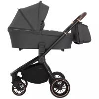 Универсальная коляска CARRELLO Epica 3 в 1, iron grey/black frame, цвет шасси: черный