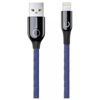 Кабель Baseus C-Shaped USB - Lightning (CALCD), 1 м, синий