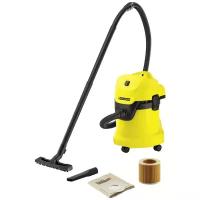 Профессиональный пылесос KARCHER WD 3, 1000 Вт, желтый