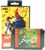 Картридж для игровой видеоприставки 16 bit Earthworm Jim / червячок Джим (рус) SK
