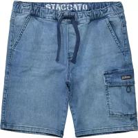 Шорты джинсовые для мальчиков, Цвет Синий, Размер 170