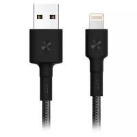 Кабель ZMI AL823 USB cable (MFi certified 30cm PP braided Lightning cable) black RU (ZMKAL823RUBK)