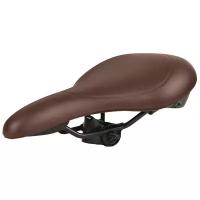 Седло для велосипеда NS KS-9040 MTB, 260х200 мм, комфорт, эластомер, 450 гр, коричневый