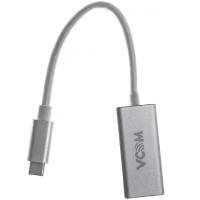 Кабель-адаптер USB 3.1 Type-Cm -->HDMI A(f)3840x2160@30Hz,10Gbps, Aluminum Shell, 0,15m VCOM